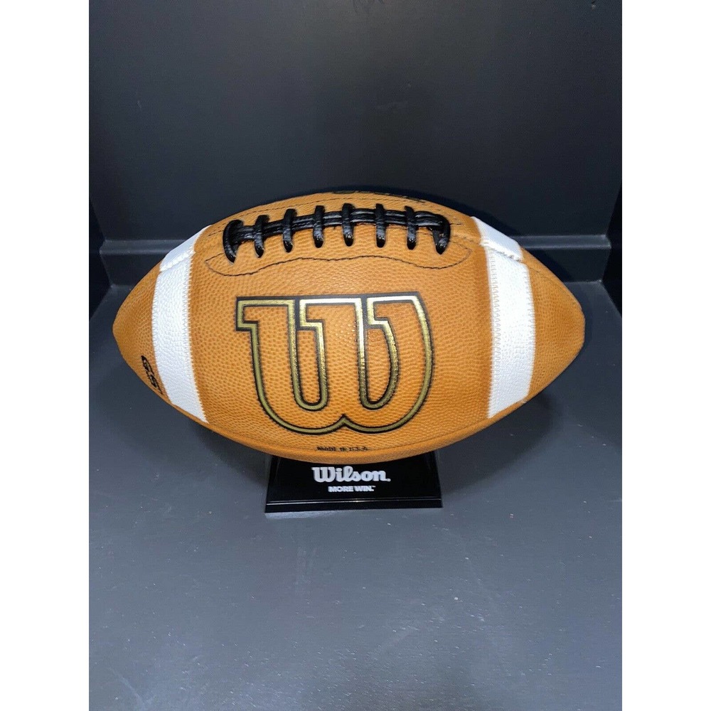 WILSON GST 1003 NCAA/NHSF Leather Game Football - NEW w bowl game logo